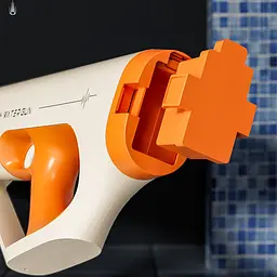 Водяний акумуляторний автомат Water Gun 185-66 (400ml) with lithium battery White / Orange - мініатюра 5