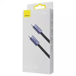 Кабель Baseus Flash Series Full Featured Type-C to Type-C USB 4.0 100W 1m CASS010014 Black - мініатюра 2