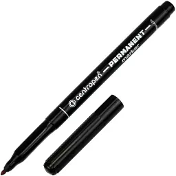 Маркер "Centropen" №2536/01 Permanent 1мм чорний(12)(240)(2400) - мініатюра 2
