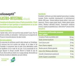 Комплекс Olioseptil Гастро - травний 7 ефірних олій 15 капсул - мініатюра 2