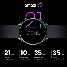 Смарт-годинник Amazfit GTR 3 Thunder Black - мініатюра 4