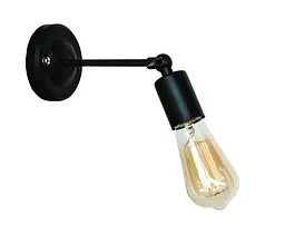 Бра настінне Levistella 752WDBK-1, E27, до 60W, чорний метал, сучасний стиль