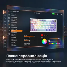 Клавіатура Ajazz AK820 Sea Salt Switch White (AK820-SS-PWB) [163669] - мініатюра 12