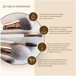 Пензлик косметичний TopFace PT901 F03 дуофібра для тональних основ - мініатюра 3