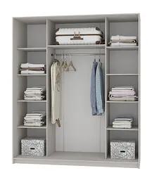 Шафа-купе тридверна MebelStar Комбо BG 3ДСП 180x60x210 см Дуб рістрето (MBS-8998) - мініатюра 2