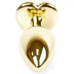 Анальна пробка Boss Of Toys Boss Series - Jewellery Gold Heart Plug Light Blue S, BS6400040, Золотий / Голубой - мініатюра 6