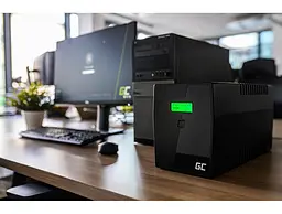 Джерело безперебійного живлення UPS Green Cell 1500VA 900W Power Proof (UPS04) - мініатюра 4
