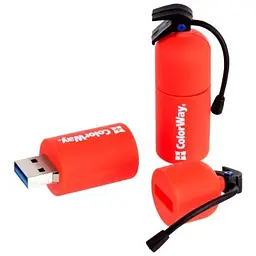 USB флеш накопичувач ColorWay Fire 64 GB USB 3.0 Red (CW-USBFE64) - мініатюра 3