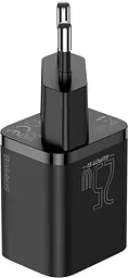 Мережевий зарядний пристрій Baseus Super Si 1C 25W EU Set with Type-C to Type-C black (TZCCSUP-L01) - мініатюра 3