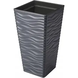 Горщик для квітів Form-Plastic Sahara slim квадро-35 49.9 л антрацит (3960-014)
