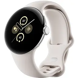 Смарт-годинник Google Pixel Watch 2 Polished Silver Aluminum Case / Porcelain Active Band