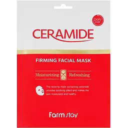 Набір масок для обличчя FarmStay Ceramide Firming Facial Mask 10 шт. - мініатюра 2