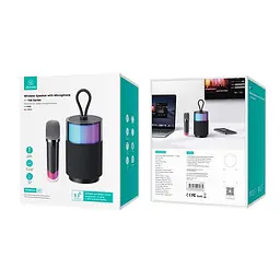 Акустика-караоке Usams Wireless Speaker with Microphone US-YX013 BT5.3, AUX/USB/TF - мініатюра 2