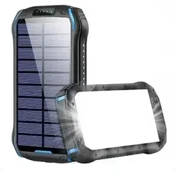 Зовнішній акумулятор Hoco DB51 8000mAh Sunpower solar power bank with light + сонячна панель 6942007621403 - мініатюра 3