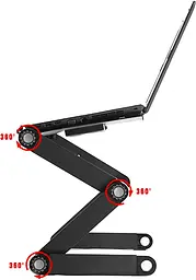 Столик для ноутбука UFT 15.6" з підставкою під мишку Black (UFT FreeTable-4)
 - мініатюра 7