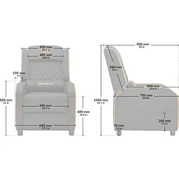 Геймерське крісло Cougar Ranger One Gray [3MRAOGRA.0001] [128784] - мініатюра 14