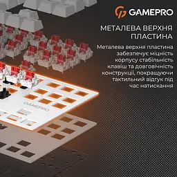 Клавіатура GamePro Genesis Joker MK124W Outemu Red Swithes White [152670] - мініатюра 9