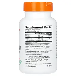 R-ліпоєва кислота Doctor's Best R-Lipoic Acid 100 мг 180 капсул - мініатюра 2