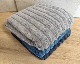 Набір махрових турецьких рушників Zeron 3 штуки 50х90 Microcotton Dalgali Desen - мініатюра 5