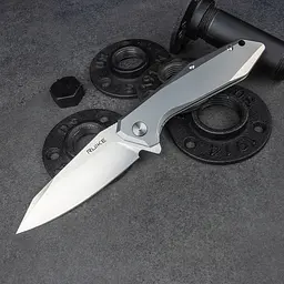 Ніж складаний туристичний Ruike P135-SF, (9.2 см) 14C28N / steel 420 сірий - мініатюра 24