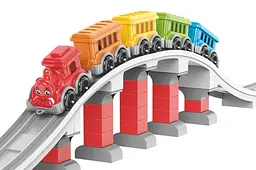 Конструктор блоковий 1300 "Залізниця" 59 дет. в коробці ТЕХНОК - мініатюра 6