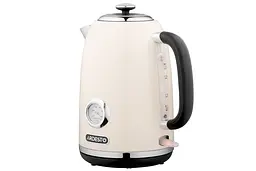 Електрочайник Ardesto EKL-F410BG, Beige, 2200 Вт, 1.8 л, дисковий, індикатор роботи, корпус нержавіюча сталь, захист від перегріву та автоматичне відключення при відсутності води - мініатюра 4