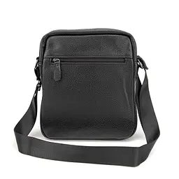 Шкіряний маленький чоловічий месенджер чорний Tiding Bag M56-0187A - мініатюра 6