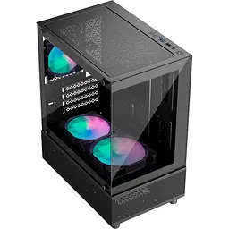 Корпус 1stPlayer Mi2-A-BK-2F7R-1F7 Black [134412] - мініатюра 2