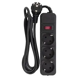 Мережевий фільтр живлення Patron (EXT-PN-SP-1032), 1.8m Black (EXT-PN-SP-1032)