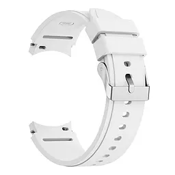 Ремінець для Samsung Galaxy Watch 5 44mm - білий ширина кріплення 20мм силікон Watchbands Galaxy Classic (W42-7WB88138047) - мініатюра 2