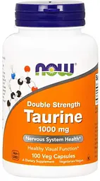 Таурин Now Foods Taurine 1000 мг 100 капс