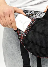 Велика чоловіча сумка бананка Sambag DynamicDart чорна тканева 38 × 21 × 7 см (80411148m) - мініатюра 3