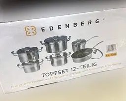 Набір кастрюль з кришками Edenberg EB-4048, 12 предметів - мініатюра 7
