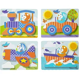 Деревянный пазл Melissa&Doug Транспорт, 22 элемента (MD30133)