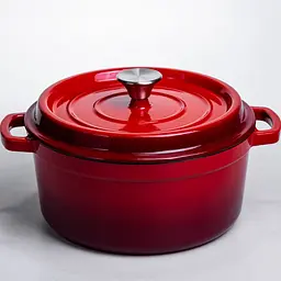 Кокотниця чавунна емальована 4,5 л, червоний Yongkang HP-FLG-4 RED