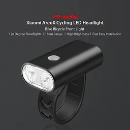 Велофонар Xiaomi AreoX BU80 Riding Headlights чорний - мініатюра 2