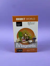 Конструктор магнітний T9936 Minecraft Майнкраф 73 деталі, фігурки у комплекті, короб. 18*11,2*7,2см