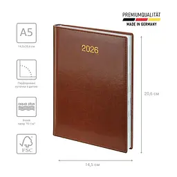 Щоденник Brunnen 2026 Стандарт Soft  коричневий (73-795 36 706) - мініатюра 4