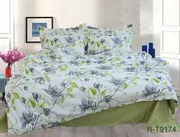 Комплект постільної білизни з компаньйоном (R-T9174) 1,5-спальний TAG tekstil pbe0036719 - мініатюра 1
