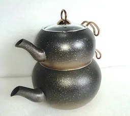 Двоярусний чайник O. M. S. Collection 8210-L Bronze (1,6/3 л) - мініатюра 2