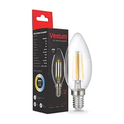 Лампочка Vestum С35 Е14 5Вт 220V 3000К (1-VS-2310) - мініатюра 2