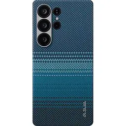 Оригінальний протиударний чохол Samsung Galaxy S25 Ultra Pitaka Tactile Woven Edge Case MagSafe (S938) Moonrise KS2502U