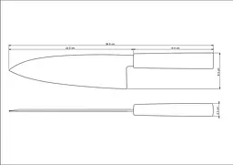 Ніж для суші SUSHI, 203 мм TRAMONTINA kuh0016860 - мініатюра 2