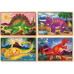 Пазл Melissa & Doug Динозаври набір з 4 пазлів в коробці (MD3791) - мініатюра 3