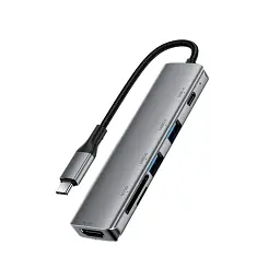 USB-хаб ACEFAST J18 USB-C 6-in-1 6974316285939 - мініатюра 4