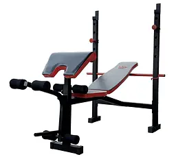 Лавка для жиму RN-Sport ReadMeBlack 4 грифи 100 кг дисків - мініатюра 4