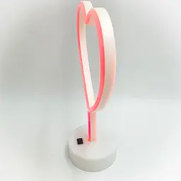 Неоновий світильник нічник лампа настільна декоративна Neon Decoration Lamp Серце червоне - мініатюра 4