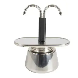Кавоварка гейзерна Bo-Camp Stainless Steel 2-cups Silver срібляста (2200545) - мініатюра 9