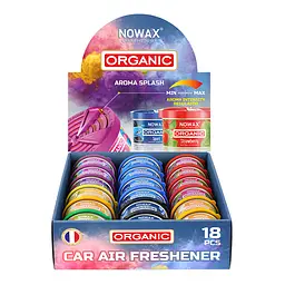 MIX ароматизаторів Nowax серія Organic у виставковий бокс(NX00118)