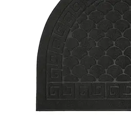 Килимок придверний Eco Fabric Луска півколо без кромки чорний 40 х 60 см (4060-017) - мініатюра 5